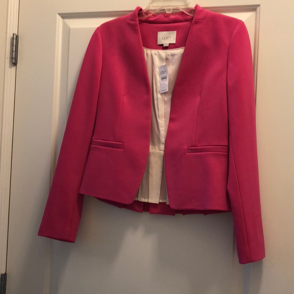 NWT Loft Blazer Size 2 Pink